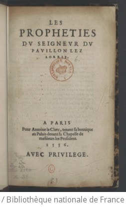 Cover of Les Prophéties du seigneur Du Pavillon lez Lorriz