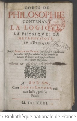 Cover of Corps de philosophie, contenant la logique, la physique, la métaphysique et l'éthique, par M. Scipion Du Pleix