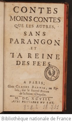 Cover of Contes moins contes que les autres, sans Parangon et La Reine des fées