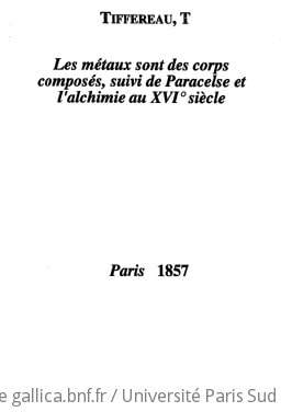Cover of Les métaux sont des corps composés