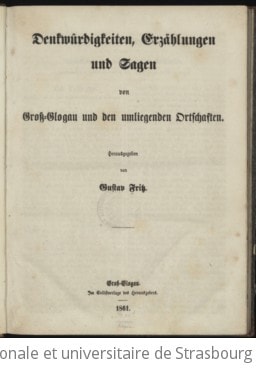 Cover of Denkwürdigkeiten, Erzählungen und Sagen von Gross-Glogau und den umliegenden Ortschaften