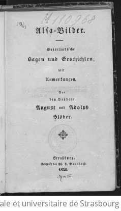Cover of Alsa-Bilder. Vaeterlaendische Sagen und Geschichten, mit Anmerkungen