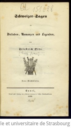 Cover of Schweizer-Sagen in Balladen, Romanzen und Legenden. Neue Sammlung