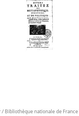 Cover of Divers traitez de métaphysique, d'histoire et de politique