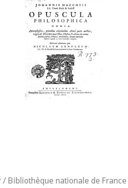Cover of Opuscula philosophica omnia