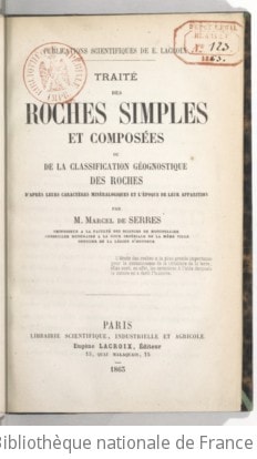 Cover of Traité des roches simples et composées, ou De la classification géognostique des roches d'après leurs caractères minéralogiques et l'époque de leur apparition