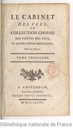 Cover of La suite des contes des fées , par madame la comtesse d'Aulnoy