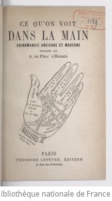Cover of Ce qu'on voit dans la main