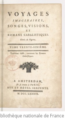 Cover of L'histoire des imaginations extravagantes de Monsieur Oufle, causées par la lecture des livres qui traitent de la magie, du grimoire. Description du sabbat. Tome 36