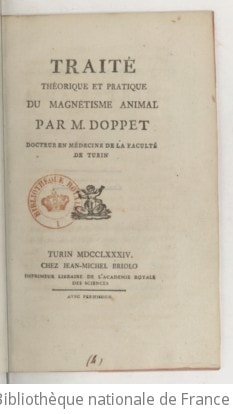 Cover of Traité théorique et pratique du magnétisme animal , par M. Doppet