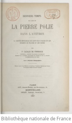 Cover of Derniers temps de l'âge de la pierre polie dans l'Aveyron
