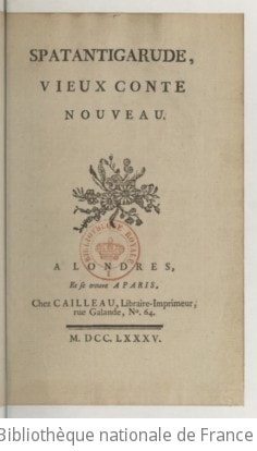 Cover of Spatantigarude , vieux conte nouveau