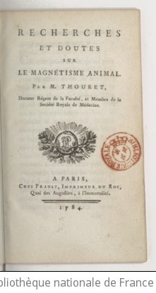 Cover of Recherches et doutes sur le magnétisme animal . Par M. Thouret