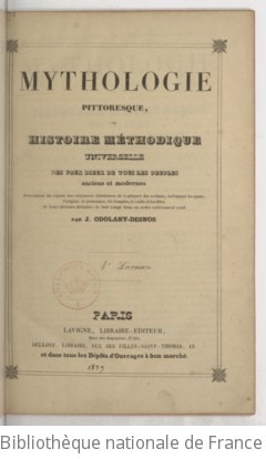 Cover of Mythologie pittoresque, ou Histoire méthodique universelle des faux-dieux de tous les peuples anciens et modernes
