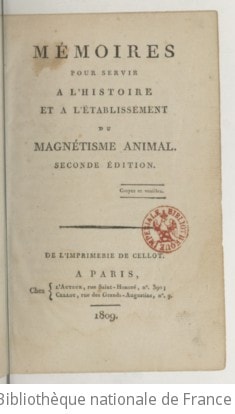 Cover of Mémoires pour servir à l'histoire et à l'établissement du magnétisme animal. 1