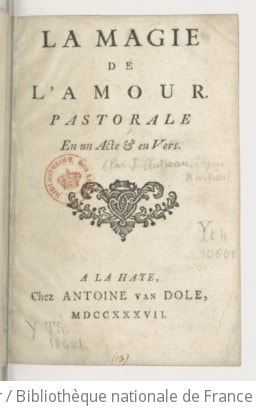Cover of La Magie de l'amour , pastorale en un acte et en vers