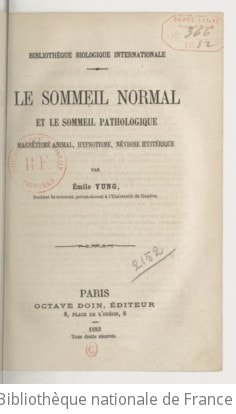 Cover of Le sommeil normal et le sommeil pathologique