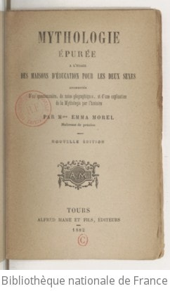 Cover of Mythologie épurée à l'usage des maisons d'éducation pour les deux sexes
