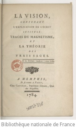 Cover of La Vision, contenant l'explication de l'écrit intitulé
