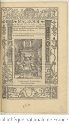 Cover of In Somnium Scipionis M. Tullii Ciceronis Libri duo et Saturnaliorum Lib. VII. cum scholiis & indicibus Ascensianis. . Addito libello argutissimo Censorini de die Natali, subsequente ejusdem indice