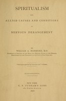Cover of Spiritualism and Allied Causes and Conditions of Nervous Derangement