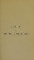 Cover of Fallacy of ghosts, dreams, and omens; with stories of witchcraft, life-in-death, and monomania