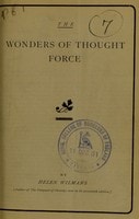 Cover of The wonders of thought force