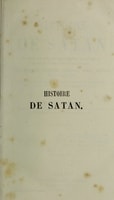 Cover of Histoire de Satan