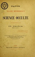 Cover of Traité méthodique de science occulte