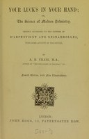 Cover of Your luck's in your hand, or The science of modern palmistry