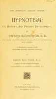 Cover of Hypnotism