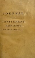 Cover of Journal du traitement magnétique de madame B