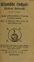 Cover of Chymische Hochzeit