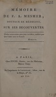 Cover of Mémoire