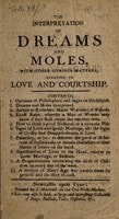 Cover of The interpretation of dreams and moles