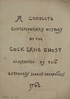 Cover of A complete contemporary history of the Cock Lane Ghost