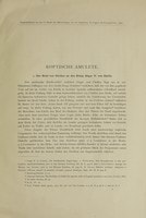 Cover of Koptische Amulete
