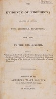 Cover of The evidence of prophecy