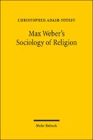 Cover of Max Weber's Sociology of Religion