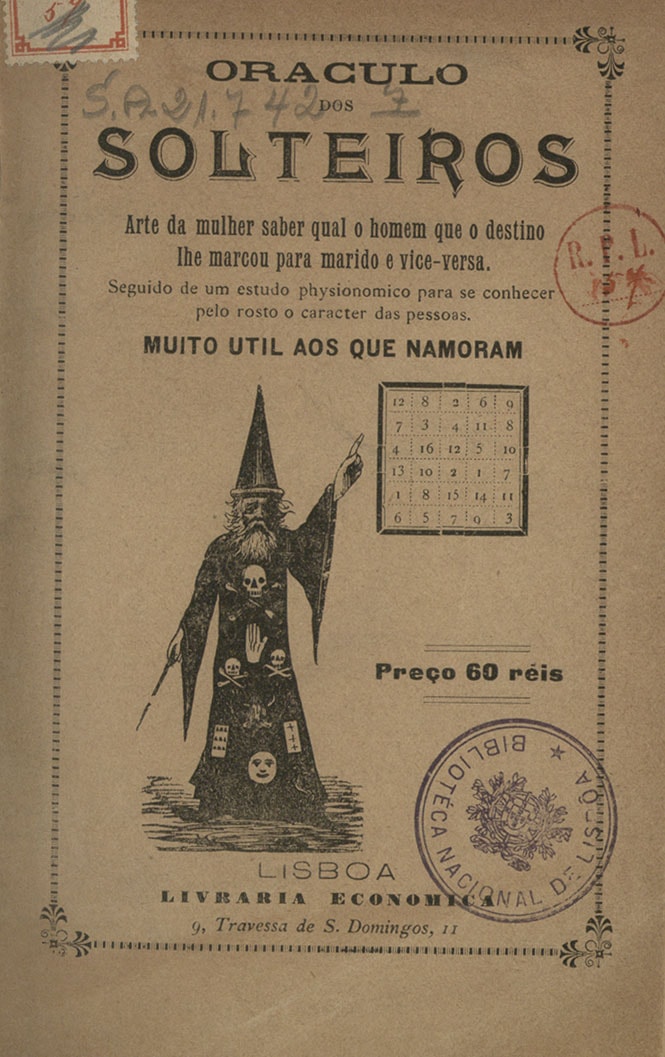 Cover of Oráculo dos solteiros: arte da mulher saber qual o homem