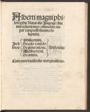 Cover of Alberti Magni philosophie naturalis isagoge: sive introductiones: emendate nuper et impresse summa diligentia. In libros phisicorum, de celo et mundo, de generatione, metheororum, de anima Aristotelis