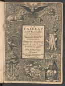 Cover of tableau des riches inventions couvertes du voile des feintes amoureuses, qui sont représentées dans le Songe de Poliphile