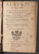 Cover of Alberti Magni, de secretis mulierum libellus, scholiis auctus, & a mendis repurgatus