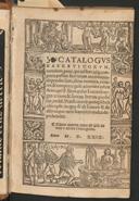 Cover of Catalogus haereticorum omnium pene qui ad haec usque tempora passim literarum monumentis proditi sunt