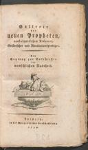 Cover of Gallerie der neuen Propheten, apokalyptischen Träumer, Geisterseher und Revolutionsprediger