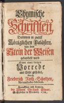 Cover of Das edele Perlein und theurer Schatz der himmlischen Weisheit; in zwölff königlichen Palästen vorgestellet und beschrieben; nemlich wie der Stein der Weisen ... gemacht und bereitet werde
