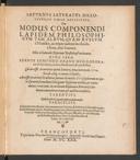 Cover of Saturnus saturatus dissolutus, et coelo restitutus, seu modus componendi lapidem philosophicum tam album, quam rubeum e plumbo; ac etiam eadem methodo e Iove, sive Stanno