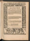 Cover of Arnobii Afri ... commentarii ... In omnes psalmos, sermone Latino, sed tum apud Afros vulgari
