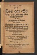 Cover of Themis Aurea, das ist von den Gesetzen und Ordnungen der löblichen Fraternitet R. C. Ein aussführlicher Tractat und Bericht, darinnen gründlichen erwiesen wird, dass dieselbige Gesetz nicht allein in Warheit beständtig, sondern auch an sich selbst dem gemeinen und privat Nutzen nohtwendig, nützlich und erspriesslich seynd