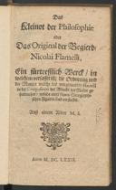 Cover of Kleinot der Philosophie oder das Original der Begierde